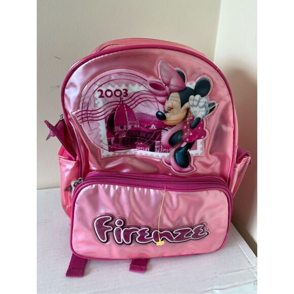 Rare Firenze 2003 Disney pink back pack - Picture 1 of 8